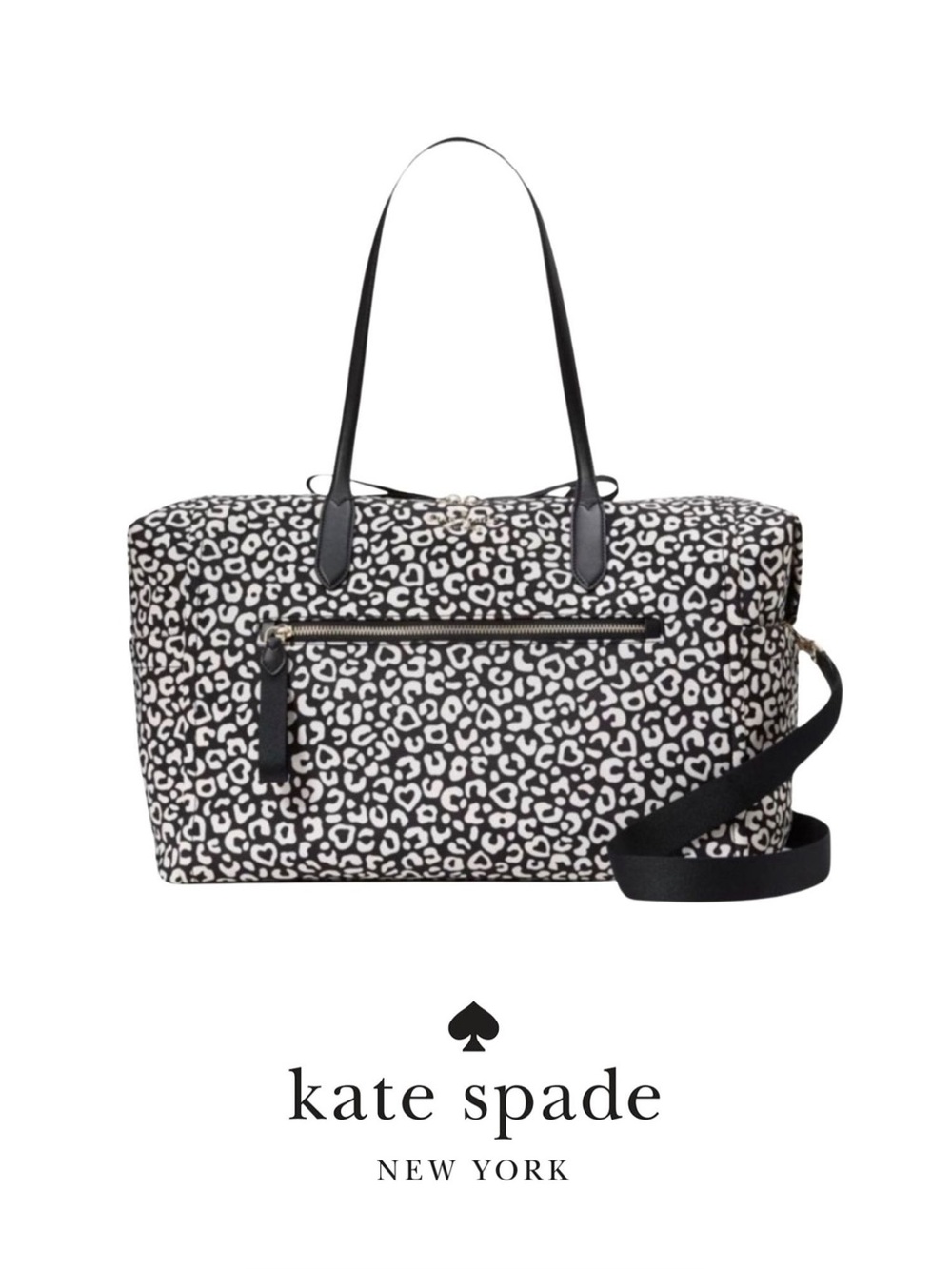 Kate Spade “Leopard Heart” Weekender Bag - NWT